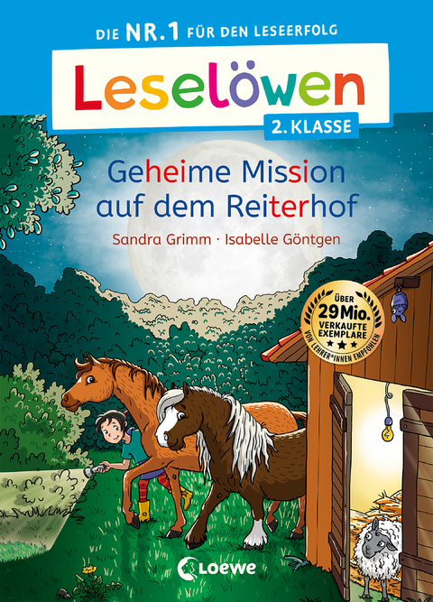 Leselöwen 2. Klasse - Geheime Mission auf dem Reiterhof - Sandra Grimm