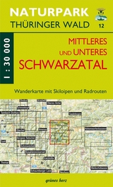 Wanderkarte Mittleres/unteres Schwarzatal - 