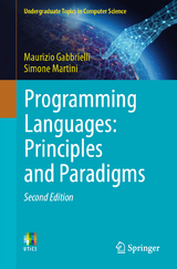 Programming Languages: Principles and Paradigms - Gabbrielli, Maurizio; Martini, Simone