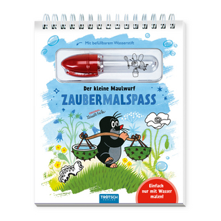 Trötsch Der kleine Maulwurf Zaubermalspaß mit Wasserstift Malblock - Trötsch Verlag