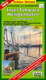 Radwander- und Wanderkarte Insel Fehmarn, Heiligenhafen und Umgebung