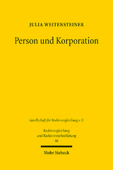 Person und Korporation - Julia Weitensteiner