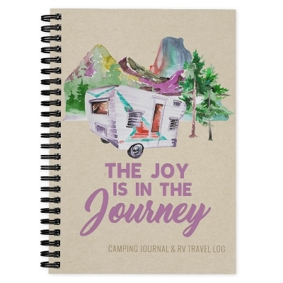 Camping Journal & RV Travel Logbook, Purple Vintage Camper - Enchanted Willow