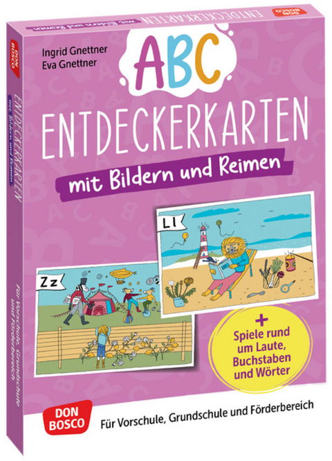 Abc-Entdeckerkarten mit Bildern und Reimen - Ingrid Gnettner