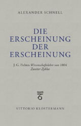 Die Erscheinung der Erscheinung - Alexander Schnell