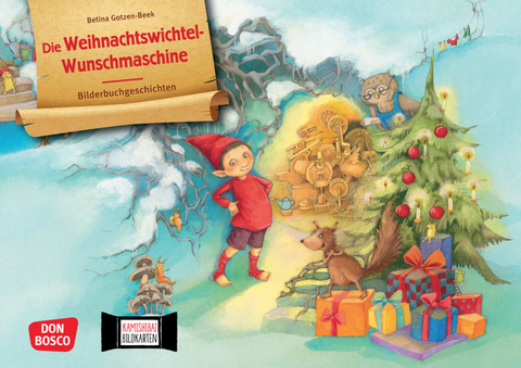 Die Weihnachtswichtel-Wunschmaschine. Kamishibai Bildkartenset - Betina Gotzen-Beek