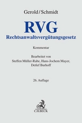 Rechtsanwaltsvergütungsgesetz - Gerold, Wilhelm; Schmidt, Herbert