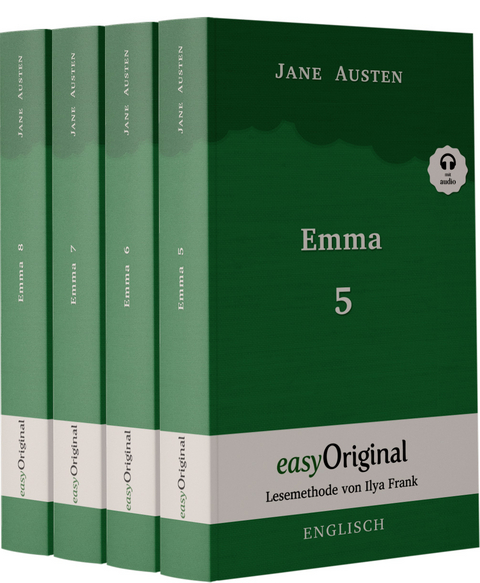 Emma - Teile 5-8 (Buch + Audio-Online) - Lesemethode von Ilya Frank - Zweisprachige Ausgabe Englisch-Deutsch - Jane Austen