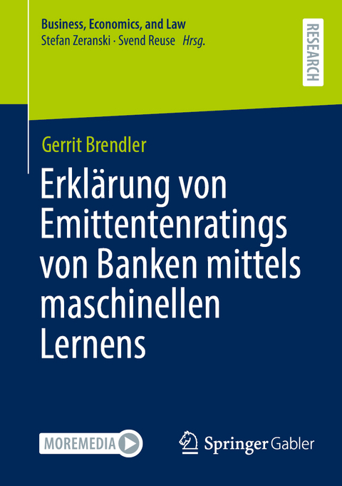 Erklärung von Emittentenratings von Banken mittels maschinellen Lernens - Gerrit Brendler