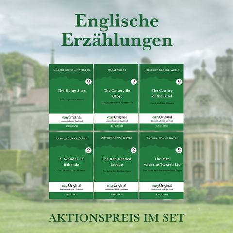 Englische Erzählungen (Bücher + 6 Audio-CDs) - Lesemethode von Ilya Frank - Arthur Conan Doyle, Gilbert Keith Chesterton, Oscar Wilde, Herbert George Wells