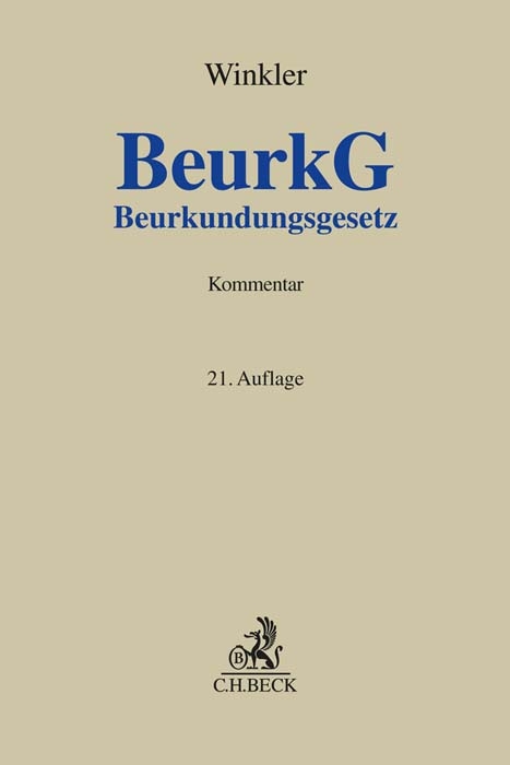 Beurkundungsgesetz - Karl Winkler