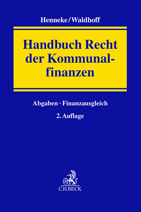 Handbuch Recht der Kommunalfinanzen - 