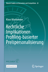 Rechtliche Implikationen Profiling-basierter Preispersonalisierung - Klaus Wiedemann