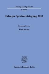 Erlanger Sportrechtstagung 2022. - 