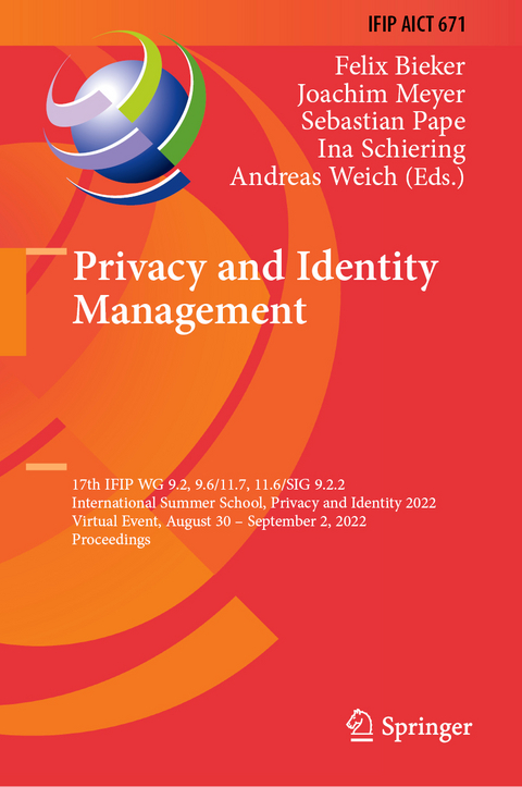 Privacy and Identity Management - 