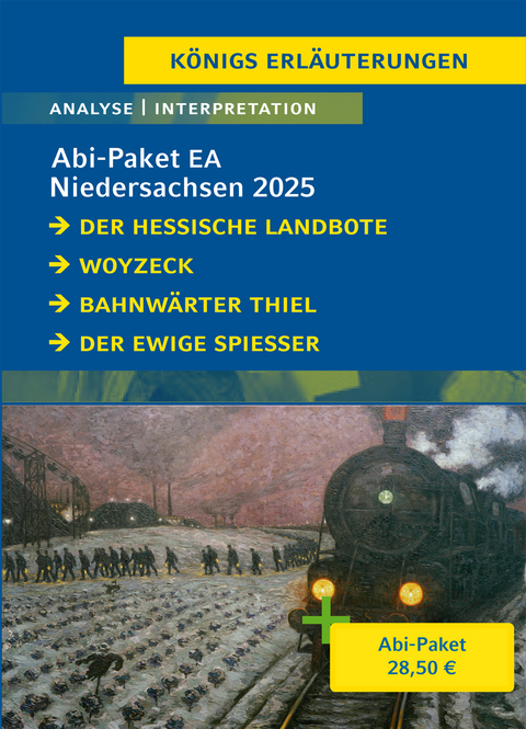 Abitur Niedersachsen 2025 EA Deutsch - Paket - Georg Büchner, Gerhart Hauptmann, Ödön von Horváth