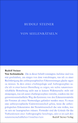 Von Seelenrätseln - Rudolf Steiner