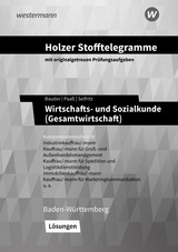 Holzer Stofftelegramme Baden-Württemberg – Wirtschafts- und Sozialkunde (Gesamtwirtschaft) - Holzer, Volker; Bauder, Markus; Paaß, Thomas; Bauder, Kathrin; Seifritz, Christian