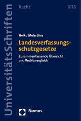 Landesverfassungsschutzgesetze - Heiko Meiertöns