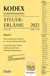 KODEX Steuer-Erlässe 2023, Band I - Schilcher, Michael; Doralt, Werner