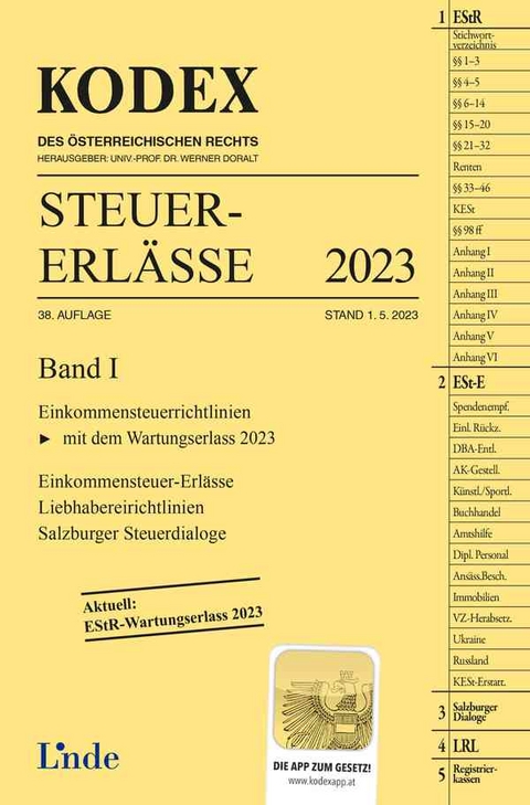 KODEX Steuer-Erlässe 2023, Band I - Michael Schilcher