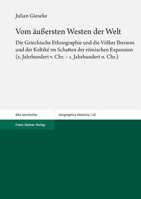 Vom äußersten Westen der Welt - Julian Gieseke