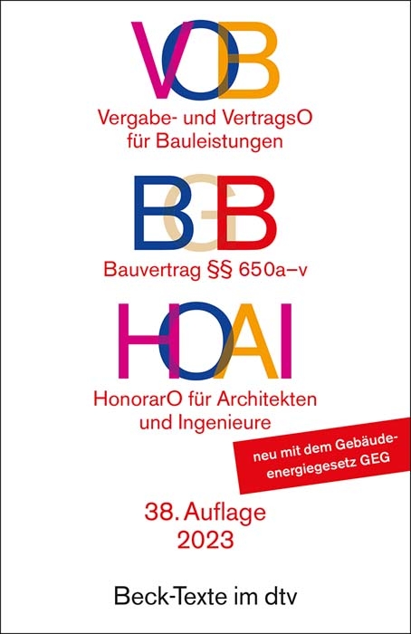 VOB / BGB / HOAI - 