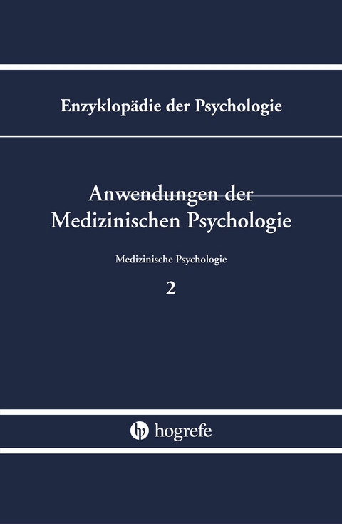 Anwendungen der Medizinischen Psychologie - 