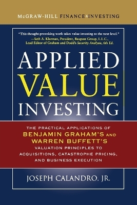 Applied Value Investing (Pb) - Joseph Calandro