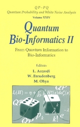 Quantum Bio-informatics Ii: From Quantum Information To Bio-informatics - 