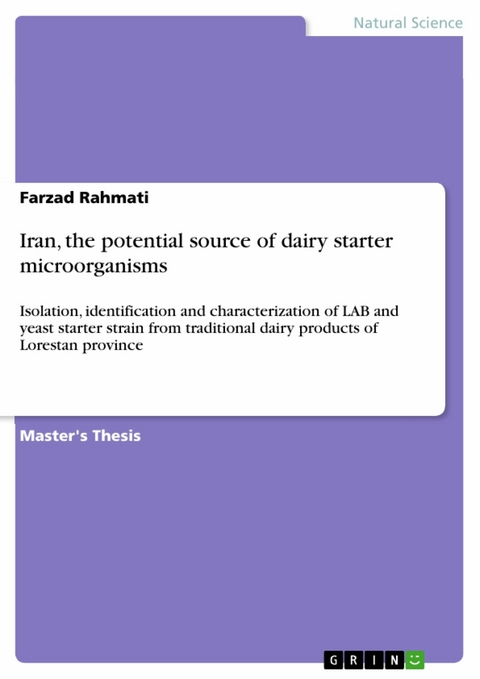 Iran, the potential source of dairy starter microorganisms -  Farzad Rahmati