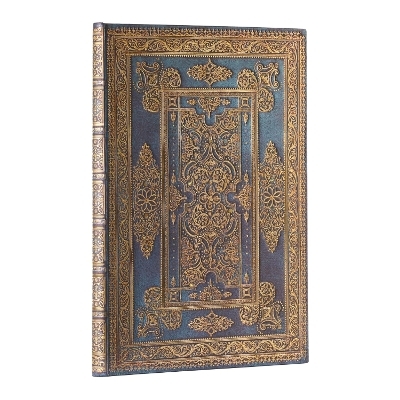 Blue Luxe (Luxe Design) Grande Unlined Hardback Journal (Elastic Band Closure) -  Paperblanks