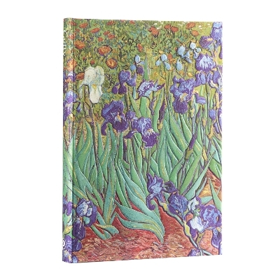 Van Gogh’s Irises Midi Hardback Address Book (Elastic Band Closure) -  Paperblanks