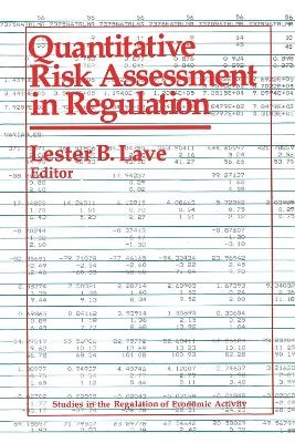 Quantitative Risk Assessment in Regulation - 