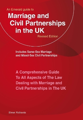 An Emerald Guide to Marriage and Civil Partnerships in the UK - Steve Richards