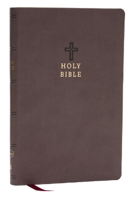 NKJV Holy Bible, Value Ultra Thinline, Charcoal Leathersoft,  Red Letter, Comfort Print -  Thomas Nelson