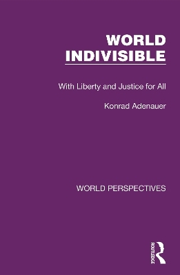 World Indivisible - Konrad Adenauer