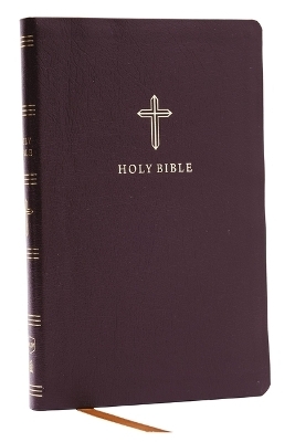 NKJV Holy Bible, Ultra Thinline, Burgundy Bonded Leather, Red Letter, Comfort Print -  Thomas Nelson