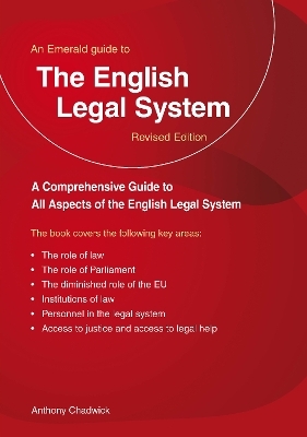 A Guide to the English Legal System - Anthony Chadwick