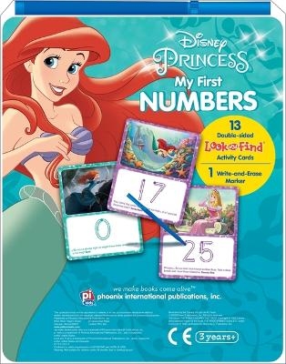 Disney Princess: My First Numbers Look and Find Activity Cards with Write-And-Erase Marker -  Pi Kids