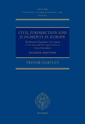 Civil Jurisdiction and Judgements in Europe - Trevor Hartley