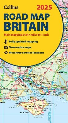 2025 Collins Road Map of Britain -  Collins Maps