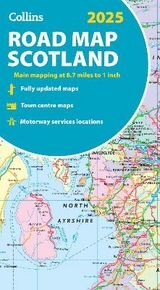 2025 Collins Road Map of Scotland - Collins Maps