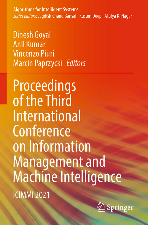 Proceedings of the Third International Conference on Information Management and Machine Intelligence - 