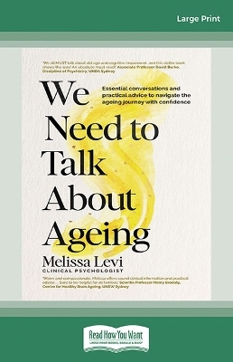 We Need to Talk About Ageing - Melissa Levi