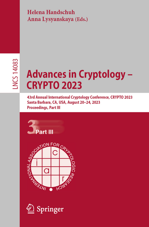 Advances in Cryptology – CRYPTO 2023 - 