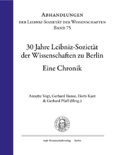 30 Jahre Leibniz-Sozietät der Wissenschaften zu Berlin - 