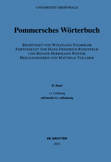 Pommersches Wörterbuch / utfränseln bis vullstännig - 