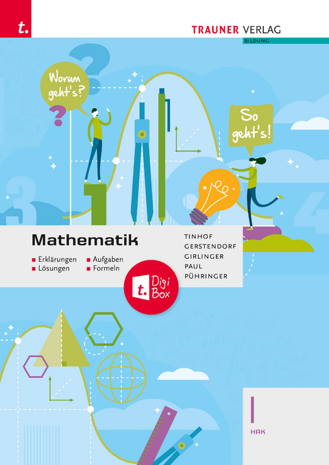 Mathematik I HAK + TRAUNER-DigiBox - Erklärungen, Aufgaben, Lösungen, Formeln - Friedrich Tinhof, Wolfgang Fischer, Kathrin Gerstendorf, Helmut Girlinger, Markus Paul