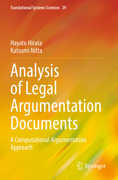 Analysis of Legal Argumentation Documents - Hayato Hirata, Katsumi Nitta